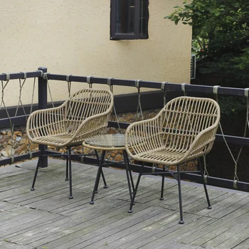 Садовый стул из ротанга для кемпинга на лужайке, Патио, Балкон, Современные скандинавские стулья, шезлонги Sedie Da Giardino, Уличная мебель WK50GC
