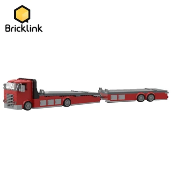 Bricklink Креативный городской виртуальный грузовик IWH Van MOC, модель автомобиля, строительные блоки, игрушки из светлого кирпича для детей, подарок на день рождения