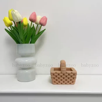 Силиконовая форма для Свечей, Креативный дизайн Плетеной корзины для цветов, Домашний декор, формы для корзин для цветов, инструменты 