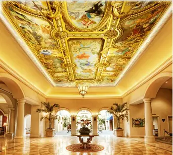 3d обои на заказ фреска в европейском стиле luxury Eden потолочная фреска фотообои для стен 3 d гостиная домашний декор