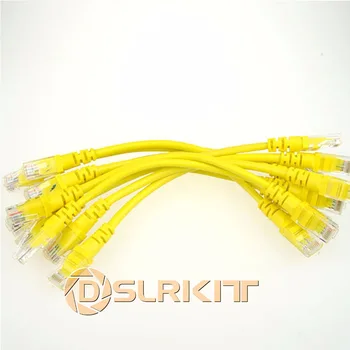 Лот 10 кабелей/ 4 дюйма 11 см 568B CAT5E UTP Ethernet RJ45 Соединительный кабель Сетевой кабель