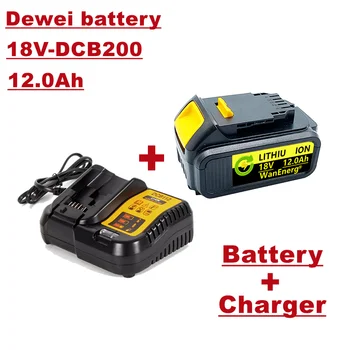 Аккумулятор для электроинструмента 18 В, 12,0 ач, для dcb180 dcb181 dcb182 dcb201 dcb201-2 dcb200-2 dcb204-2 L50, продается 1 Аккумулятор + зарядное устройство