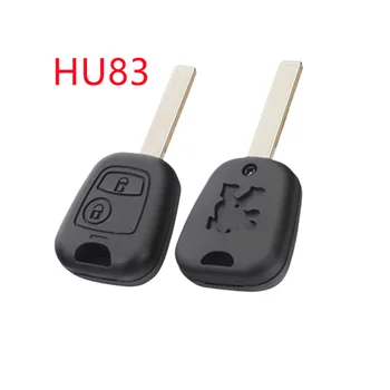 Чехол для дистанционного ключа с 2 кнопками для Peugeot 407 с лезвием HU83