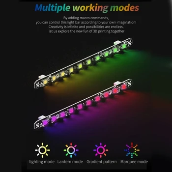 Улучшенная яркость RGB световой панели для Voron 0.1/0.2/2.4 Световая панель для 3D-принтера Прямая поставка
