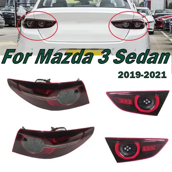 Для Mazda 3 Седан 2019 2020 2021 Авто Левый И Правый СВЕТОДИОДНЫЙ Задний Фонарь Предупреждающий Стоп-Сигнал Поворота Сигнальная Лампа Автомобильные Аксессуары