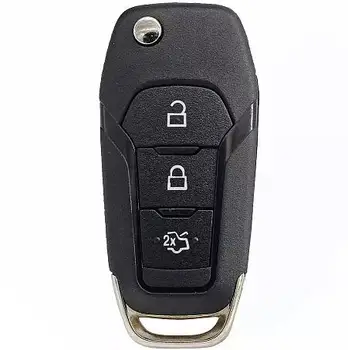 3 кнопки складной флип-чехол для дистанционного ключа Ford Focus, сменный чехол для ключей автомобиля