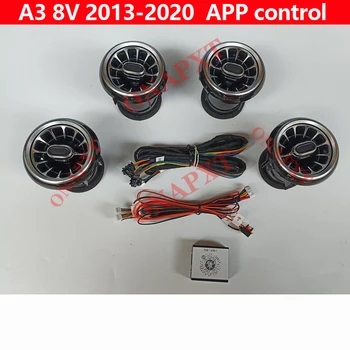 Приложение Bluetooth Control Для Audi A3 8V S3 RS3 2013-2020 Вентиляционные отверстия приборной панели Декоративное Рассеянное освещение Светодиодная атмосферная Форсунка