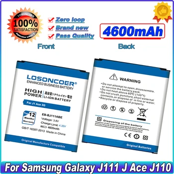 LOSONCOER 4600 мАч Новый Аккумулятор EB-BJ111ABE Для Samsung Galaxy J1 Ace 3G Duos J111F Литий-полимерные батареи