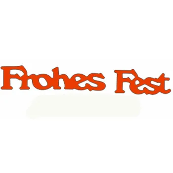 Frohes Fest Штампы с немецким словом Для изготовления открыток Штампы с немецким Словом Frohes Fest для скрапбукинга, штампы для резки металла, новинка 2019