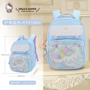 Sanrio Hello Kitty Melody Студенческие Девочки Дети Мальчики Melody Защита позвоночника Cinnamoroll Подарок Школьная сумка Высокого Качества Милая