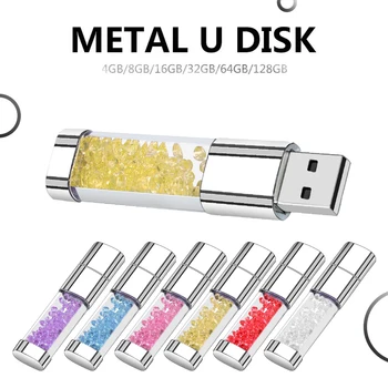Яркий Кристалл USB Flash Drive2.0 Изящный Дизайн Флеш-накопитель Новый USB Memory Stick 64 ГБ 32 ГБ 16 ГБ 8 ГБ Флешка Креативный USB-диск