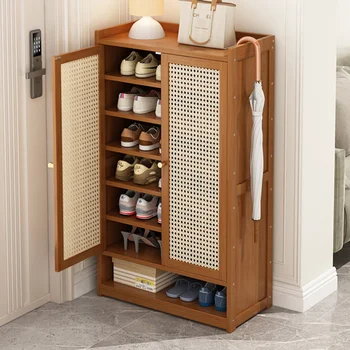 Ультратонкий Шкаф для хранения обуви, Прихожая, Деревянный шкаф для современной обуви, гостиная, Недорогая Мебель для дома ZY50XG