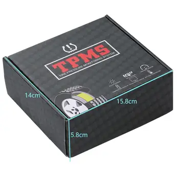 Ai CAR TPMS Для автомобильного радио DVD-плеера Система контроля давления в шинах Внутренний внешний датчик запасного колеса USB TMPS