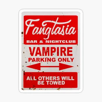 True Blood Fangtasia Vampire Parking 5 шт. Наклейки для бутылок с водой на окно автомобиля, детская гостиная, багаж