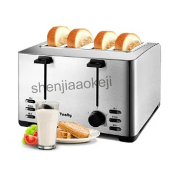 Бытовой тостер на 4 части, тостер из нержавеющей стали, машина для завтрака и коммерческий тостер THT-3012B 220v 1260w1pc