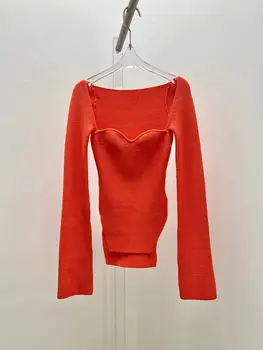 2023 Женская одежда Новый окрашенный свитер 0720