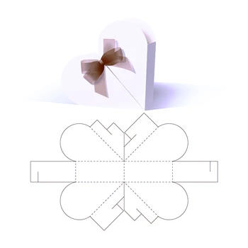 DIY Мини Новый 2022 День Святого Валентина Сердце Подарок 3D Коробка Металлические Режущие Штампы Для Скрапбукинга Ремесло Формы Для Тиснения Карты Ремесло Без Штампа