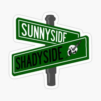 Уличный знак Sunnyside Shadyside, 5 шт., автомобильные наклейки для декора, бампер автомобиля, стена в комнате, Детская гостиная, Милый холодильник, бутылки с водой