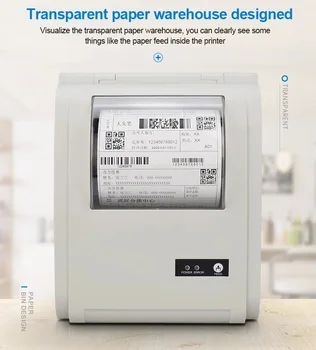 4X6 Белого Цвета, синий, Wi-Fi, Рулонная этикетка для доставки, наклейка для штрих-кода, Термопринтер для супермаркета