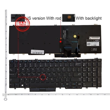 Новая американская клавиатура для ноутбука DELL PRECISION 15-7530 M7530 E7530 7730 7740 7530 7540 Английская Черная клавиатура с подсветкой