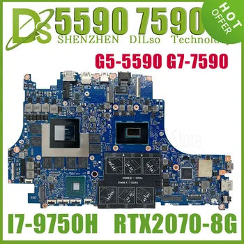 KEFU VULCAN15_N18E CN-0PH6YP PH6YP G5 5590 G7 7590 Материнская плата для ноутбука DELL с i5-i7-8th 9th GTX1660Ti/RTX2060/RTX2070-V6G/V8G