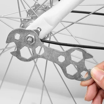 Многофункциональный шестигранный ключ 8 мм-17 мм, гаечный ключ с несколькими отверстиями, Аксессуары для ремонта велосипедов, Ручные инструменты