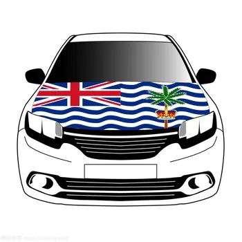 флаги Британской территории в Индийском океане, флаги на крышке капота автомобиля, 3,3x5ft/5x7ft, 100% полиэстер, баннер на капоте автомобиля