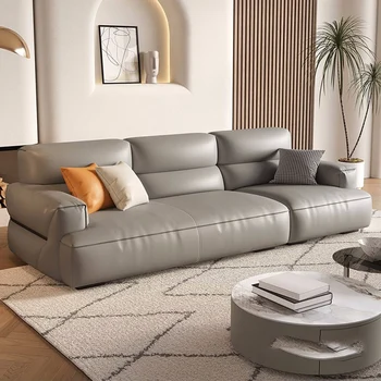 Диваны для гостиной Italiano Floor Leather Nordic Modern Lazy Luxury Lounge Couch Дизайнерская мебель Divani Da Soggiorno