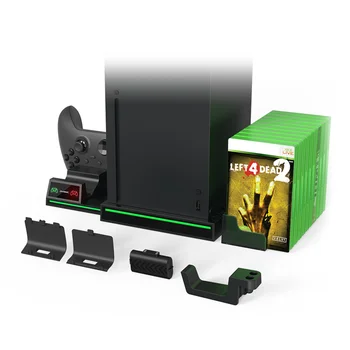 Подставка для зарядки Многофункциональная Стойка Для Хранения игровой Консоли с Держателем Диска и Ручкой-Кронштейном для Игровых Аксессуаров Xbox Series X