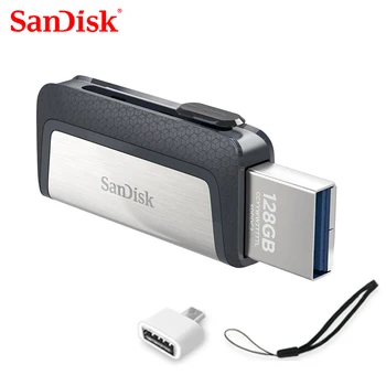 SanDisk usb 128 ГБ SDDDC2 Экстремально высокая скорость Type-C USB3.1 Двойной OTG USB флэш-накопитель 64 ГБ Флеш-накопители 16 ГБ 150 М/с флешки 32 ГБ
