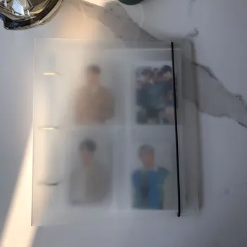 Альбом формата А5 3 дюйма в переплете для фотокарточек Мини-альбом для вырезок для фотографий коллекционная книга Kpop Card Binder