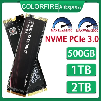 Colorfire Ssd Nvme M2 500GB 1TB 2TB M.2 PCIE (2280) Твердотельный накопитель Для ноутбука Жесткий Диск Для Портативных ПК Настольный Компьютер Nvme M 2