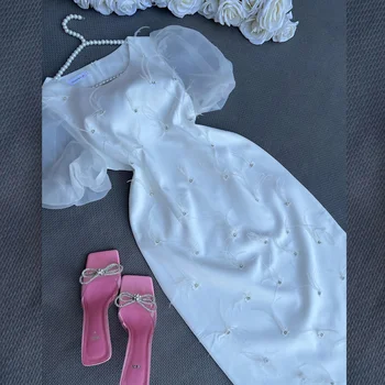 Атласное платье Русалки с глубоким вырезом и перьями, Популярное вечернее платье длиной до щиколоток, элегантное вечернее платье для женщин 2023