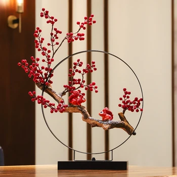 Китайские украшения аксессуары для дома современная гостиная белка подарок на новоселье украшение винного шкафа на крыльце свадебный подарок.