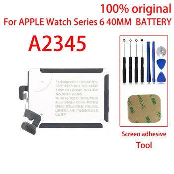100% Оригинальный 40-мм аккумулятор для Apple Watch Series 6 для Series 6 A2345, (6-го поколения) Батареи Bateria