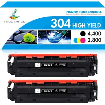 2PK Черный тонер CC530A 304A, совместимый для HP Color LaserJet CM2320nf CP2025dn
