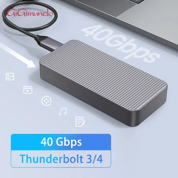 GiGimundo 40 Гбит/с Двойной протокол M2 NVMe NGFF SATA SSD Корпус Жесткий Диск SSD Корпус USB Адаптер к USB 3.2 Gen2 Type C Thunderbolt 3