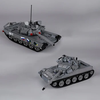 Военная Россия Второй мировой войны T90 Французский основной боевой танк AMX-30 MOC Гусеничный бронетранспортер В сборе Строительные блоки Игрушки