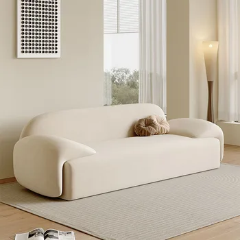 Поролоновая губка Большой диван Современный Минималистичный Новый Длинный Диван Необычного Дизайна 3 Местный Мягкий диван Inflavel Мебель для гостиной