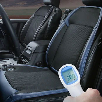 Подходит для Tesla Model Y Model3, вентиляционная подушка 12 В/24 В, Летняя охлаждающая проволока, дышащая спинка, комплект чехлов для автомобильных сидений