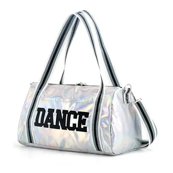 Детская Балетная танцевальная сумка, Детская танцевальная сумка, Национальный Латиноамериканский Лазерный рюкзак на одно плечо, Танцевальная сумка для девочек, балетная сумка