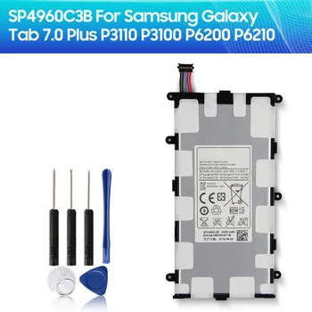 Сменный Аккумулятор SP4960C3B для Samsung GALAXY Tab 7.0 Plus P3110 P3100 P6200 P6210 Tablet Battery 4000 мАч