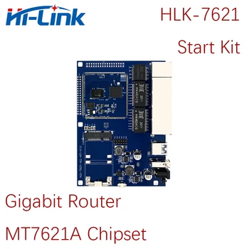 Бесплатная Доставка MT7621 Gigabit Ethernet Router Test Kit Плата Разработки Модуля HLK-7621 Производитель Поддерживает Openwrt Dual Core