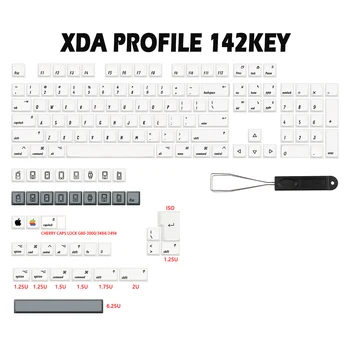 XDA Profile PBT Keycaps 142 Ключа/Набор Для Apple MAC ISO Cherry MX Японский Белый Колпачок Для механической клавиатуры DIY Custom