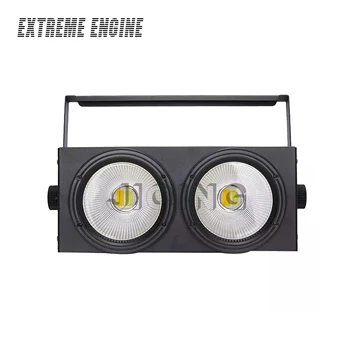 2 Глаза LED COB Blinder Light Холодный Белый/Теплый белый 2в1 COB LED Управление светодиодами Опционально Индивидуально 2x100 Вт Освещение аудитории