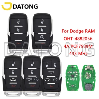 Datong World Автомобильный Ключ Дистанционного Управления Для Пикапа Dodge RAM 1500 2019 + 4A Оригинальная карта PCF7939M 433 МГц OHT-4882056 Promixity