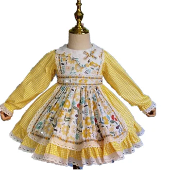 Весенне-Осеннее Новое Платье Принцессы в Испанском стиле 