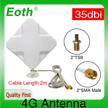 Eoth 1шт 3G 4G lte антенна 35dbi SMA Штекерный разъем Штекер antenne маршрутизатор SMA штекер Удлинитель с косичкой длиной 2 м