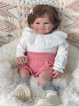 24-дюймовая Raya Reborn для маленьких девочек, мягкая Ткань, укорененные волосы, Высококачественная кукла с ручной росписью, 3D кожа