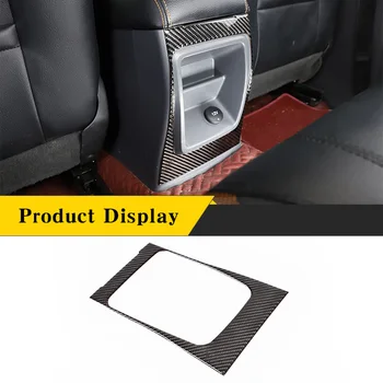 Для Ford Ranger Wildtrak 2015-2021, накладка на заднюю панель из настоящего углеродного волокна, накладка на раму, наклейка, Аксессуары для интерьера автомобиля